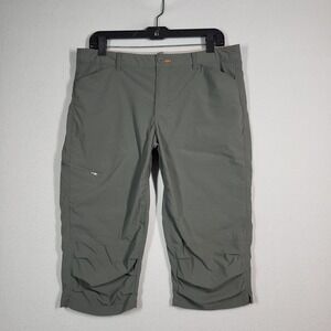 Orvis Women's Cargo Capri Pants 12 Green UPF 50 Nylon Hiking Outdoor Quick‎ Dry